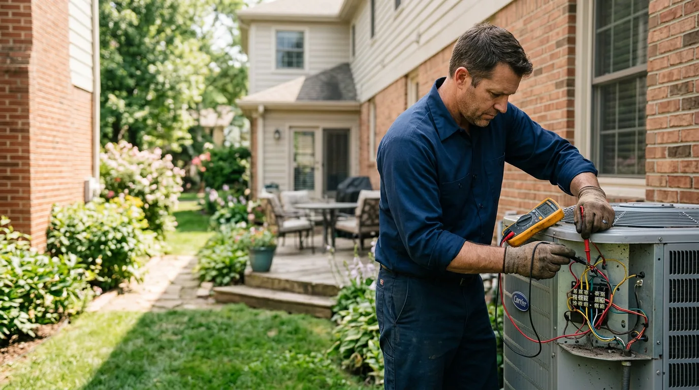 HVAC technician working near West, TX
